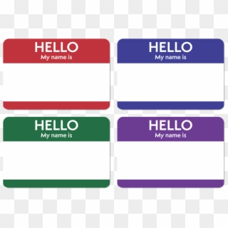Hello My Name Is Png - Name Tag For Students Clipart