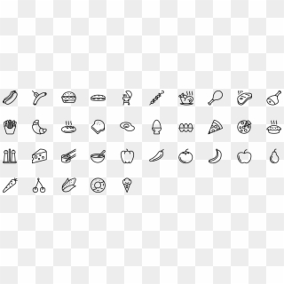 Icon Food - Food Icons Transparent Background Clipart