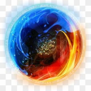 Magic Sphere Fw - Fire And Ice Orb Clipart