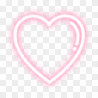 Heart Sticker Stickers Cute Glow Glowing Pink Light - Heart Clipart