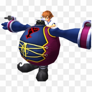 “big Belly The Large Body Gives Sora A Piggyback Ride” - Large Body Kingdom Hearts Clipart