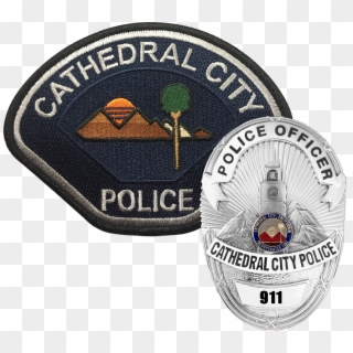 Badge And Patch - Cathedral City Police Patch Clipart