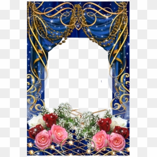 Flower Frame Png, Flowers Gif, Borders And Frames, - Garden Roses Clipart