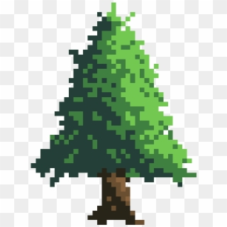 Pixel Tree Png - Pine Tree Pixel Png Clipart