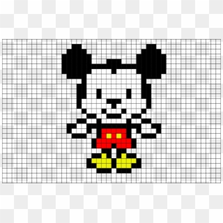 Walt Disney Animation, Animated Cartoons, Mousse, Pixel - Pixel Art Disney Mickey Clipart