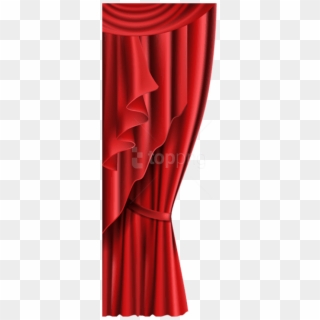 Curtain Red Transparent Png - Curtains Blue Png Clipart