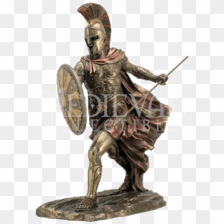 Achilles With Spear And Shield Statue - Lakshmi Statue Clipart