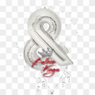 Silver Symbol Ampersand - Balloon Clipart