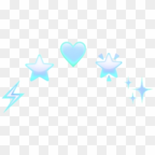 Emoji Heart Star Blue Design Decoration Thunder Head - Heart Clipart