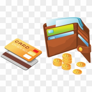 Ico Bag Money Wallet Vector Coin Clipart - Wallet Clipart - Png Download