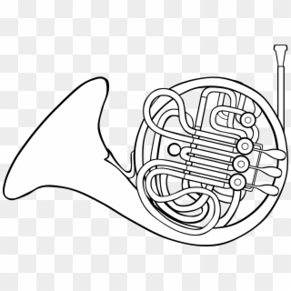 Horn - French Horn Clipart - Png Download