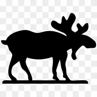 Moose Clipart - Black Animal Clip Art - Png Download