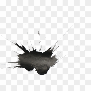 22 Black Watercolor Splatter - Drop Clipart