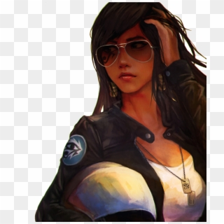 Pharah Overwatch Casual Clipart