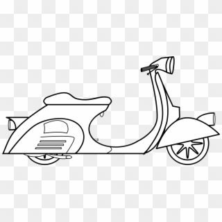 This Free Icons Png Design Of Vespa Scooter Clipart