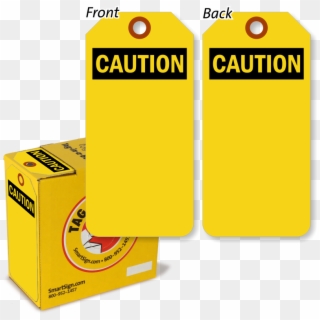 Caution Lockout Tag With Fiber Patch - Service Tag Hvac Clipart
