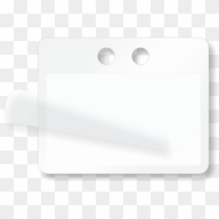 Blank Cable Id Self Laminating Write On 2 Holes Tag - Mobile Phone Clipart