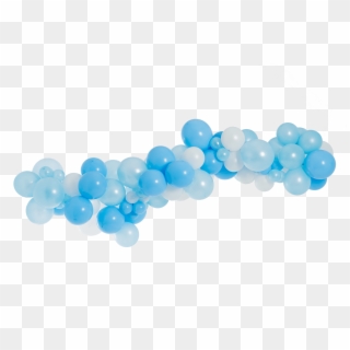 Blue And Silver Balloon Garland Clipart