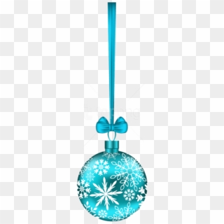 Blue Christmas Ball Transparent Png - Turquoise Christmas Background Clipart