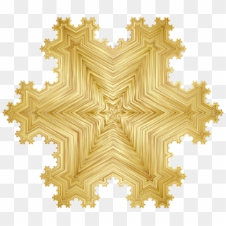 This Free Icons Png Design Of L-system Fractal Gold Clipart