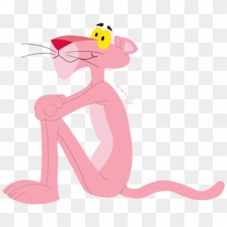 Panther Clipart Happy - Pink Panther Cartoon Png Transparent Png