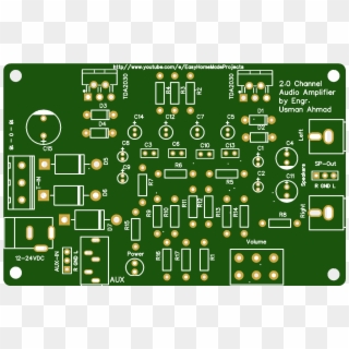 0 Audio Amplifier Pcb This Is A Cool - Electronics Clipart