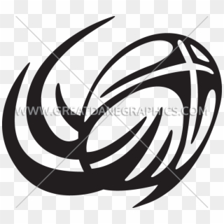 Rugby Ball Clipart Swoosh - Emblem - Png Download