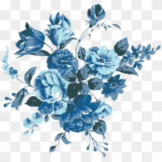 Blue Flowers - Blue Flower Png Free Clipart