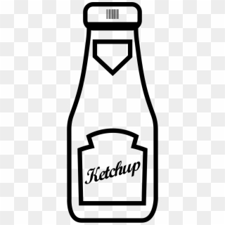 Ketchup Bottle Png - Ketchup Bottle Clipart Black And White Transparent Png