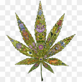 Cannabis Totem - Marijuana Leaf Art Free Clipart