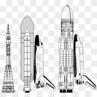 Soyuz, Space Shuttle, Buran Comparison - Energia Vs Space Shuttle Clipart