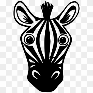 Zebra Clipart Zebra Drawing - Zebra Face Drawing Easy - Png Download