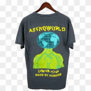 Travis Scott Astroworld T-shirt Merchwav - Astroworld Made By Humans Hoodie Clipart