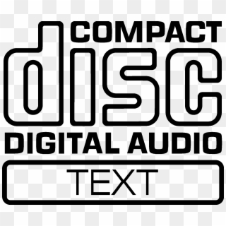Cd Audio Text - Compact Disk Digital Audio Logo Png Clipart