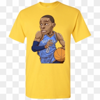 Russell Westbrook Oklahoma City Thunder T Shirt Lapommenyc - Shirt Clipart