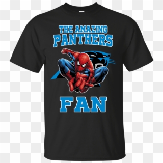 Carolina Panthers Spiderman Shirts The Amazing Fan - T Shirt Clipart