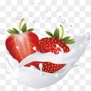 1667 X 1667 8 - Strawberry Milk Splash Png Clipart