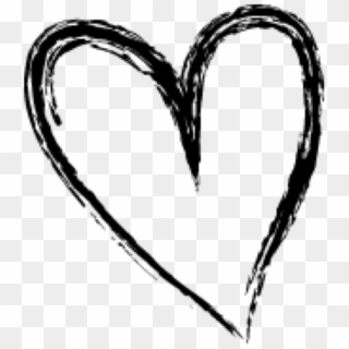 Heart Doodle Free Stock Heart Black Doodle Full Size - Heart Doodle Transparent Background Clipart