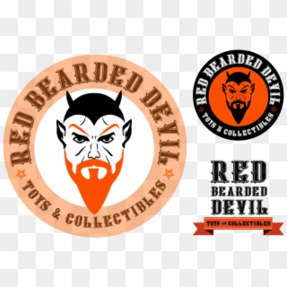 Red Bearded Devil - Emblem Clipart