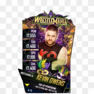 Kevinowens S4 19 Wrestlemania34 - Wwe Supercard Wrestlemania 34 Cards Pro Clipart