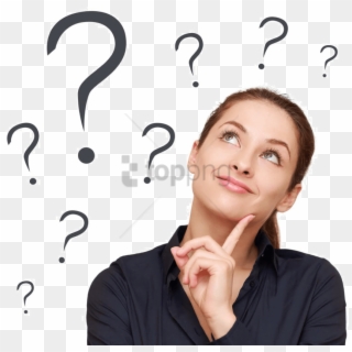 Free Png Business Woman Thinking Png Image With Transparent - Someone Thinking Of A Question Clipart