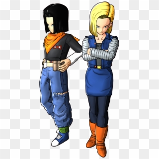 Android18 And 17 Battle Of Z Render - Android 18 E 17 Imagens Clipart