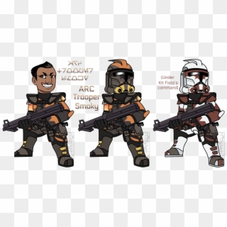 It's Me Updated All Of My Clone Ocs Designs With My - Assault Rifle Clipart