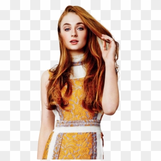 Sophie Turner Clipart - Sophie Turner Red Hair Photoshoot - Png Download