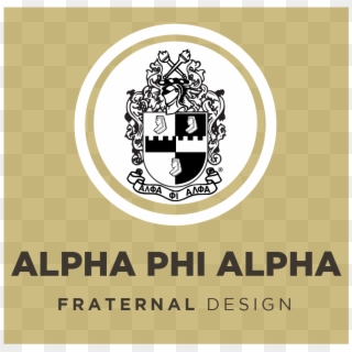 Brand Assets - Alpha Phi Alpha Crest Black And White Clipart