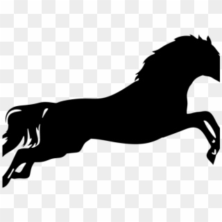 Horse Leaping Cliparts - Horse Silhouette Transparent Background - Png Download