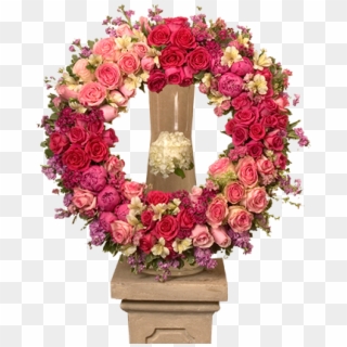 Rose Centera Wreath - Wreath Clipart
