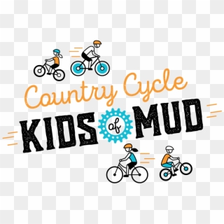 Country Cycle Kids Of Mud - Graphic Design Clipart