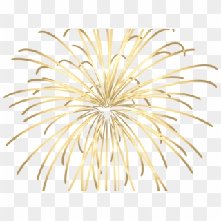 Gold Clipart Sparkler - Gold Firework Png Transparent Png
