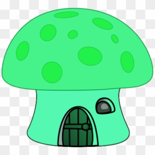 Orange - Cartoon Mushroom House Clipart